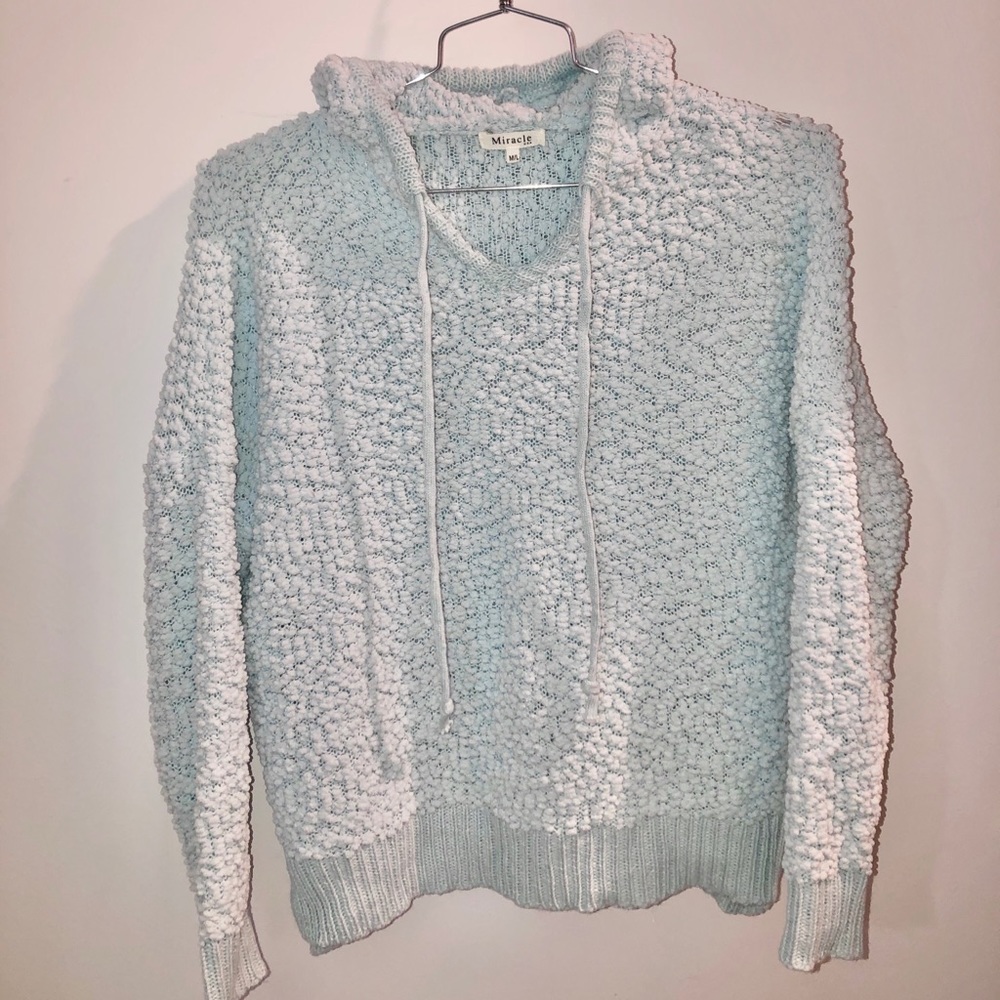 Oversized Knit Wubby V-Neck Pullover